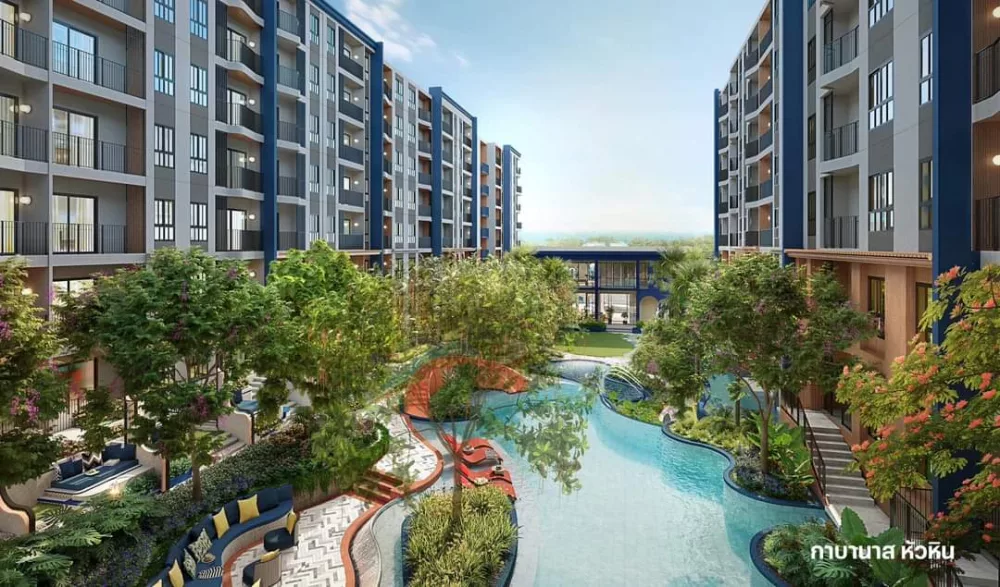 Апартаменты в продаже в новом кондо Cabanas Hua Hin от крупнейшего застройщика Таиланда Sansiri. Рассрочка. Первый взнос 30%. 300 метров от моря.